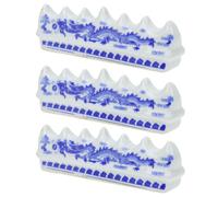 MAGICLULU Soporte de Cerámica para Pinceles de Caligrafía, Pisapapeles de Escritorio, Fácil de Transportar, Estilo Chino, Juego de 3 Piezas para Bolígrafos y Pinceles