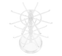 MAGICLULU Soporte de Joyería Giratorio de Plástico Ganchos para Exhibición de Pendientes y Llaveros, Fácil Instalación y Rotación de 360 Grados para Decorar y Organizar