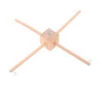 MAGICLULU Soporte de Madera para Móvil de Cuna Diy, Marco Cuadrado, Kit Colgante Neutro para Habitación de Ñiño, Accesorios para Carillones de Viento y Manualidades