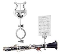 MAGICLULU Soporte de Partitura para Clarinete y Oboe Clip de Metal Fuerte para Marchas y Conciertos Portátil Accesorio Musical