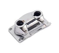 MAGICLULU Soporte Doble Agujero para Batería Abrazadera Metálica Duradera para Tom y Platillo Accesorio Profesional para Kit de Percusión Ligero y Resistente