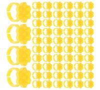 MAGICLULU Soporte Hexagonal para Pegamento de Pestañas Desechable 250 Unidades Taza 7 Ranuras para Extensiones Diseño Panal para Control de Adhesivo y Secado Rápido Adecuado para