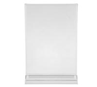 MAGICLULU Soporte para menús: soporte para letreros de papelería, expositor de mostrador, expositor portátil para folletos de escritorio para restaurantes y oficinas.