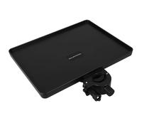 MAGICLULU Soporte para Micrófono Bandeja de Almacenamiento Ajustable 22x16,5 Cm Negro, Estante Abrazadera para Tarjetas de Sonido y Accesorios de Transmisión