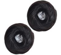 MAGICLULU Soporte para Moños de Pelo 2 Piezas Color Natural, Ajustable para Extensiones, Accesorios para Peinados, Postizos Donut para Mujer y Niñas, Uso Diario y Ocasiones Obsequios