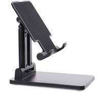 MAGICLULU Soporte para Teléfono Plegable Doble Eje para Escritorio Compatible Tablet y Smartphone Color Negro Multiángulo Portátil Puerto de Carga Reservado para Videollamadas y Lectura