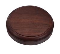 MAGICLULU Soporte Redondo de Madera para Plantas Base Maciza para Maceteros Pequeños Pedestal Artístico y Estable para Interiores Soporte Multifunción para Estatuas y Bonsáis Acabado Pulido