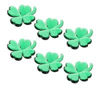 MAGICLULU Soportes para Palillos de Vidrio Forma de Trébol 6 Unidades Soporte Decorativo para Utensilios de Cocina Adecuado para Mesa de San Patricio y Eventos Festivos