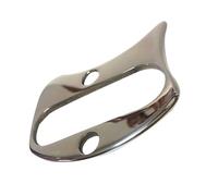 MAGICLULU Tabla de Guasha para Masaje y Diseño Plata de Acero Inoxidable Adecuado para Descomprimir Cervicales y Espalda
