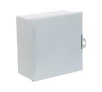MAGICLULU Tapa de Enchufe Exterior Cerradura Caja de Enchufe Exterior Metálica Plata Montaje en Pared Seguridad Reforzada y Carga de Vehículos Eléctricos