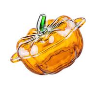MAGICLULU Tarro de Vidrio con Tapa Forma de Calabaza Recipiente Sellado para y Secos Cuenco Decorativo para Fiestas de y Acción de Gracias
