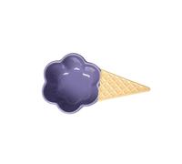 MAGICLULU Tazón De Helado De Cerámica Asa, Cuenco Para Postres y Frutas Color Morado, Recipiente Decorativo Resistente y Fácil De Limpiar, Adecuado Para Servir Postres y Ensaladas