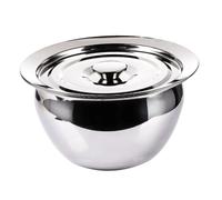 MAGICLULU Tazón Para Batidor y Ensaladera De Acero Inoxidable 23 Cm Con Tapa Antioxidante Anticorrosiva Para Cocinar y Mezclar Utensilios De Cocina Multiusos Hogar