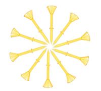 MAGICLULU Tees de Golf de Plástico Pequeño 83 Mm, Picos de Pelota de Golf Prácticos, Juego de 10 Piezas para Entrenamiento y Competición, Accesorios Ligeros y Portátiles para Reutilizable