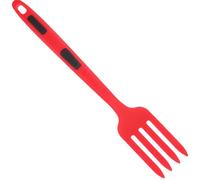 MAGICLULU Tenedor Grande de Silicona para Cocinar y Pasta Reutilizable y Lavable Color Rojo Adecuado para Camping y Familias