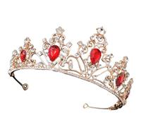 MAGICLULU Tiara de Boda de Aleación de Zinc y Rhinestone Diseño Delicado y Elegante para Fiesta y Shows como Accesorio Cabello