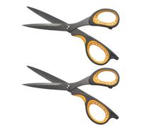 MAGICLULU Tijeras y Pack de 2 Piezas Antiadherentes de Acero Inoxidable Mango Cómodo para Estudiantes y Oficina para Uso en Casa y Escuela