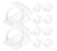 MAGICLULU Transparente Expositor de Pulseras Estante para Joyas y Brazaletes de Plástico, 10 Juegos, para Tienda y Almacenamiento en Casa, Mantiene las Piezas Organizadas y Protegidas