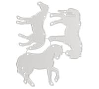 MAGICLULU Troquel y Cultivar Creatividad de Corte Forma de Caballo en Acero al Carbono Herramienta para Hacer Tarjetas para Manualidades en Scrapbook