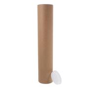 MAGICLULU Tubo de Papel Kraft para Almacenamiento de Pósteres y Rollos de Pintura, Tubo de Cartón Resistente Color Caqui para Proyectos Artísticos y Aula