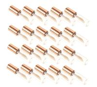 MAGICLULU Tubos Vacíos para Brillo Labial 12 Ml 20 Unidades Mini Recargables de Plástico Transparente Color Rosa Oro Envases Reutilizables Sellado Anti Fugas Ideales para Maquillaje y