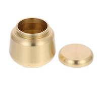 MAGICLULU Urna Funeraria Metálica Pequeña Redonda de Cobre, Recipiente Sellado para Cenizas Humanas, Mini Urna para Guardar Cenizas en Uso Doméstico, Caja Cineraria Multiusos para Memorial