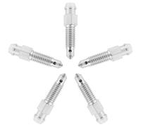 MAGICLULU Válvula de Presión de Purga de Aire M6x1 Motocicleta para Metal 5piezas Tornillo Fácil de Liberar Aire para Horquilla de Moto