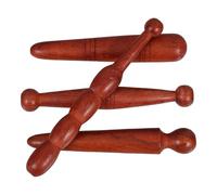 MAGICLULU Varilla de Masaje de Madera Natural 4 Piezas para Pies Acupresión y Reflexología, Masajeador Profesional para Suelas, Herramienta de Masaje para Aliviar Tensión y Mejorar