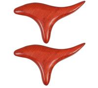 MAGICLULU Varillas de Masaje de Madera 2piezas para Terapia Muscular y Alivio de Diseño Fácil de Llevar y Bordes Suaves, Adecuado para Cuello y Cintura en Viajes