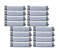 MAGICLULU Varillas de Permanente Grandes Gris 16 Piezas para Peinar Cabello Corto, Rodillos de Impacto Autoadhesivos sin Daño, Pinzas para Rizador de Pelo Volumen, Uso Doméstico y Salón