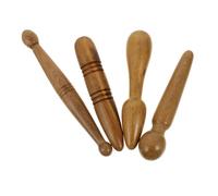 MAGICLULU Varillas Masajeadoras de Puntos de Acupuntura 4 Piezas Set Multifuncional para Masaje Manual Corporal Cabeza, Material, Uso en Reflexología y Bienestar