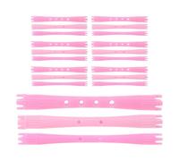 MAGICLULU Varillas Pelo Pequeñas sin Calor, 90 Piezas Diámetros 0.5, 0.6 y 0.7 Cm, Rulos Huecos de Plástico para Permanente y Rizador Cabello Corto, Kit Profesional para Salón y Uso