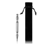 MAGICLULU Varita de Masaje Manual de Acero Inoxidable Plateado para Fascia y Tejido Profundo, Palo de Masaje de Acupresión Corporal Portátil para Relajación Muscular