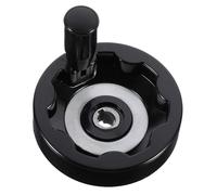 MAGICLULU Volante Manual Ondulado De Baquelita Plegable 12x100 Mm Ranura De Llave 4 Para Fresadora y Torno, Mango Giratorio Resistente, Compatible Máquinas Herramienta Industriales