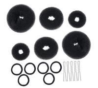 MAGICLULU y Herramientas de Plástico para Hacer Moños Rápidos y Fáciles Horquillas en Forma de U Juego de 3 Coleteros Elásticos en Bodas y Banquetes