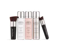 MagicMinerals Airbrush Foundation Set de Jerome Alexander - Juego de maquillaje de spray 5pc completo con imprimacin de base y spray de ajuste/acaba