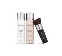 MagicMinerals Airbrush Foundation Set por Jerome Alexander - El conjunto de 3pc incluye Primer Foundation y Kabuki Brush - Spray Mane con ingrediente