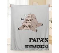Magicoco Manta para papá, regalo para papá, manta perezosa, regalo para el día del padre, regalo de cumpleaños para papá, regalo personalizado, manta suave para sofá, 130 x 150 cm