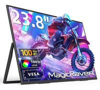 MAGICRAVEN - Monitor portátil de 23.8 pulgadas, visualización grande VESA de 1080P 100Hz, segunda visualización USB C/HDMI con altavoces, extensor de visualización para portátil para Windows/Mac