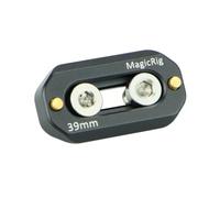 MagicRig Riel NATO de liberación rápida de 39 mm con pasadores antiapagado | para cámara réflex digital/jaula de cámara, placa de queso NATO con mango superior/lateral