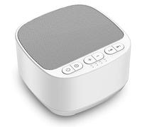 Magicteam Máquina de ruido blanco con sonidos calmantes naturales y función de memoria, 32 niveles de volumen alimentados por CA o USB y temporizador de sueño, terapia de sonido para bebés, niños y
