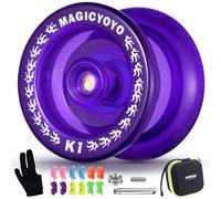 MAGICYOYO JoJo K1 Responsive Yoyo para niños y principiantes, JoJo de modo dual actualizado para avanzados, incluye rodamiento no responsivo, estuche de almacenamiento JoJo, 12 cuerdas Yo Yo