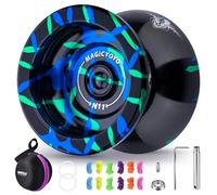 MAGICYOYO JoJo N11 YoYo Profesional No Responsivo 2 en 1 JoJo para Niños, Principiantes, Adultos, Trick-Yo Yo con rodamientos sensibles, incluye accesorios