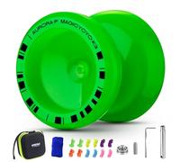 MAGICYOYO K3 Aurora-P - JoJo con inactivo y rodamientos de bolas, Jo Jo profesional para niños y adultos, truco Jo-jo con Responsive & Unresponsive, Magic Yoyo con 12 cuerdas, juego de accesorios