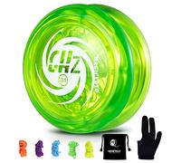 MAGICYOYO Responsive Yoyo D1 GHz, Professional Looping Yoyos for Kids Beginner with 5 Yoyo Strings, Yo Yo Glove, Bag (Green)