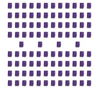 MagiDeal 100 Dados acrílicos en para apilar, Bloques educativos de 1 cm para Construir, Juego de Mesa para centros de Aprendizaje temprano, Violeta