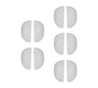 MagiDeal 10x almohadillas de silicona para la, piezas de repuesto/deslizamiento antideslizante cómodo/empuje en el contorno suave, Blanco