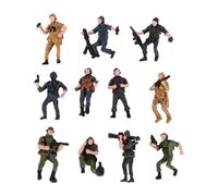 MagiDeal 11 Figuras de policía, Accesorios para Manualidades, miniaturas, Modelos para decoración de Escritorio, Style B