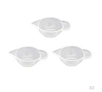 MagiDeal 2 Vasos Mezcladores de Silicona Reutilizables para Resina Epoxi Líquida Y Joyería.