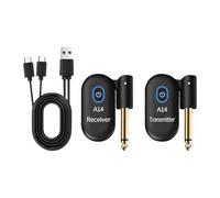 MagiDeal 2PCS Transmisor de guitarra Adaptador Adaptador Receptor del transmisor del transmisor para de audio